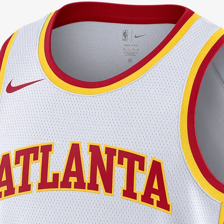 Nike Atlanta Hawks Skin Friendly And Comfortable Basketball Jersey Unisex
