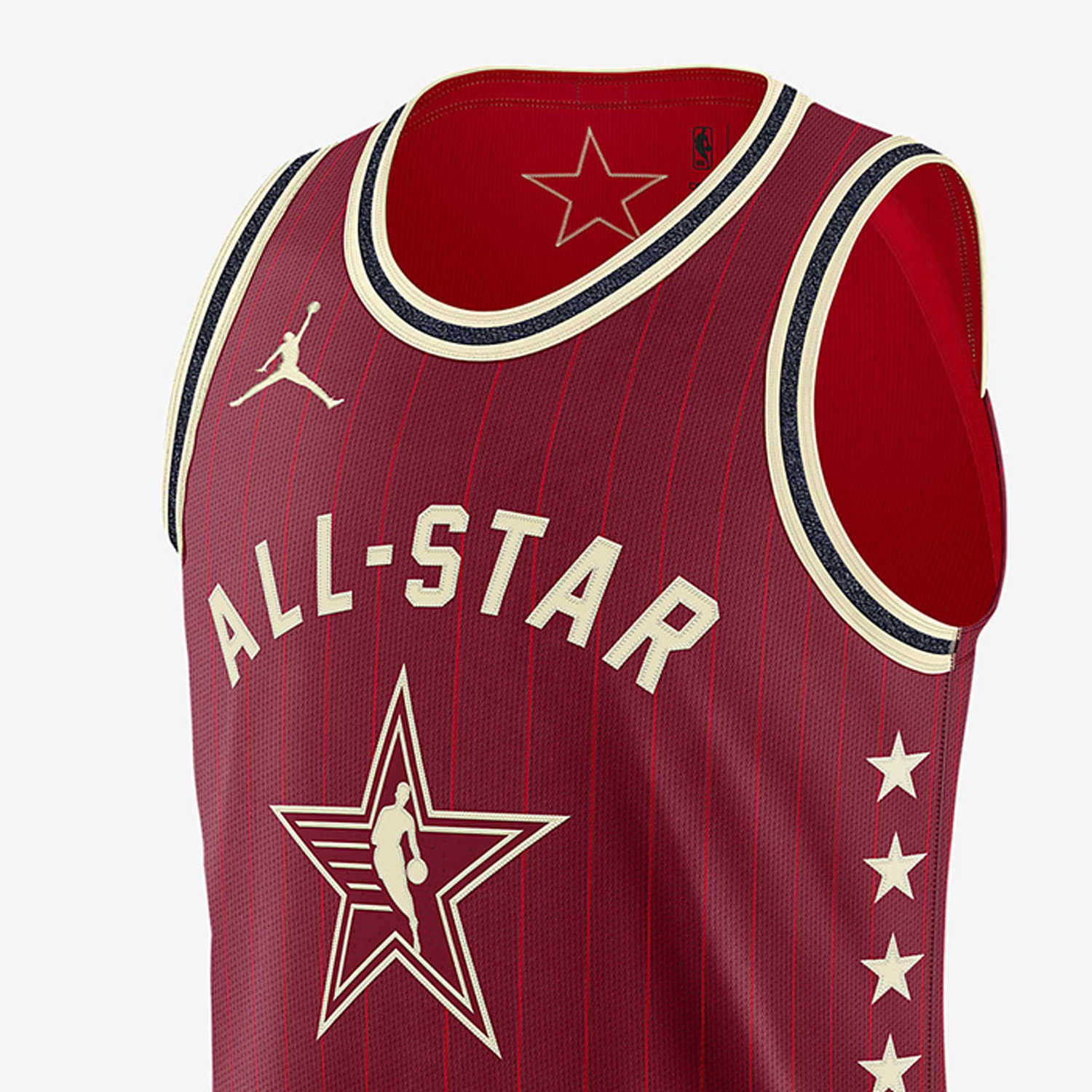 Jordan 2023 All Stars Basketball Jersey Unisex Red