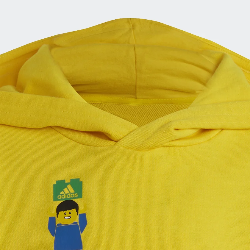 Детское худи adidas x LEGO (желтое) — фото 4