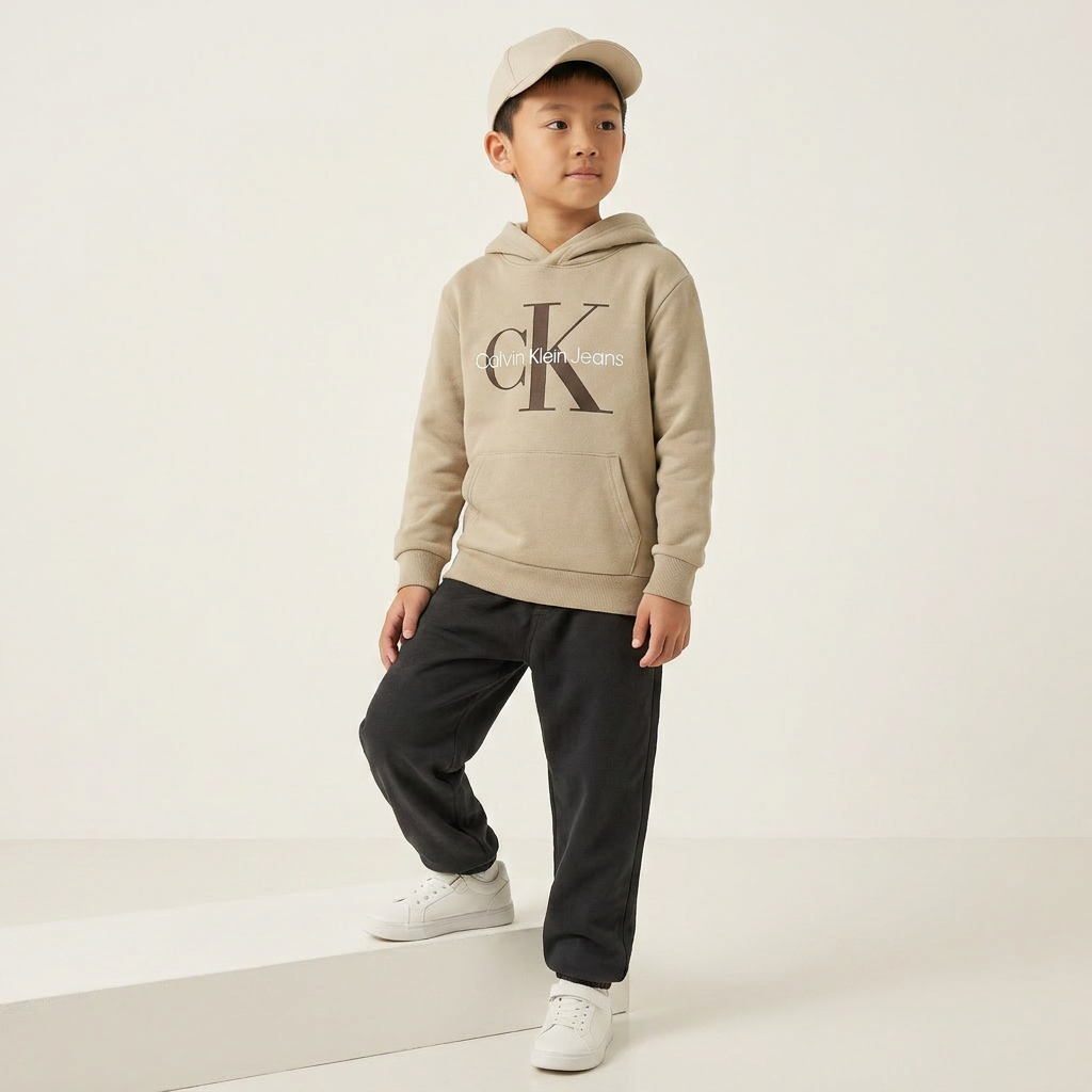 Худи CALVIN KLEIN (серый) — фото 3