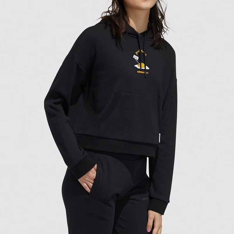 Женское худи adidas neo x Gudetama (черное) — фото 6
