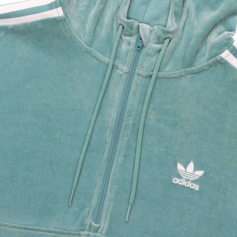 Мужское худи adidas originals (зеленое) — фото 3
