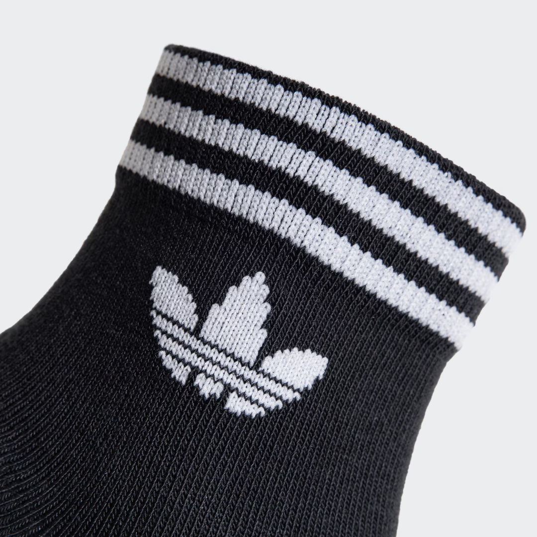 Adidas Originals TREF ORI ANK 3P Ankle Socks Unisex 3 Pack Black