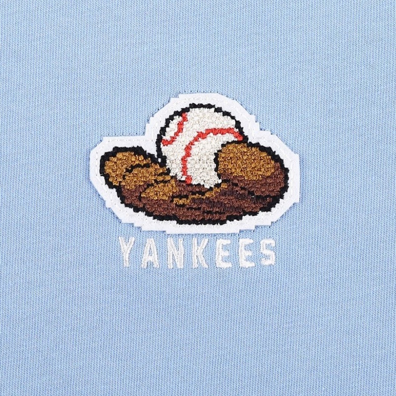 Футболки MLB logoT (голубой) — фото 3