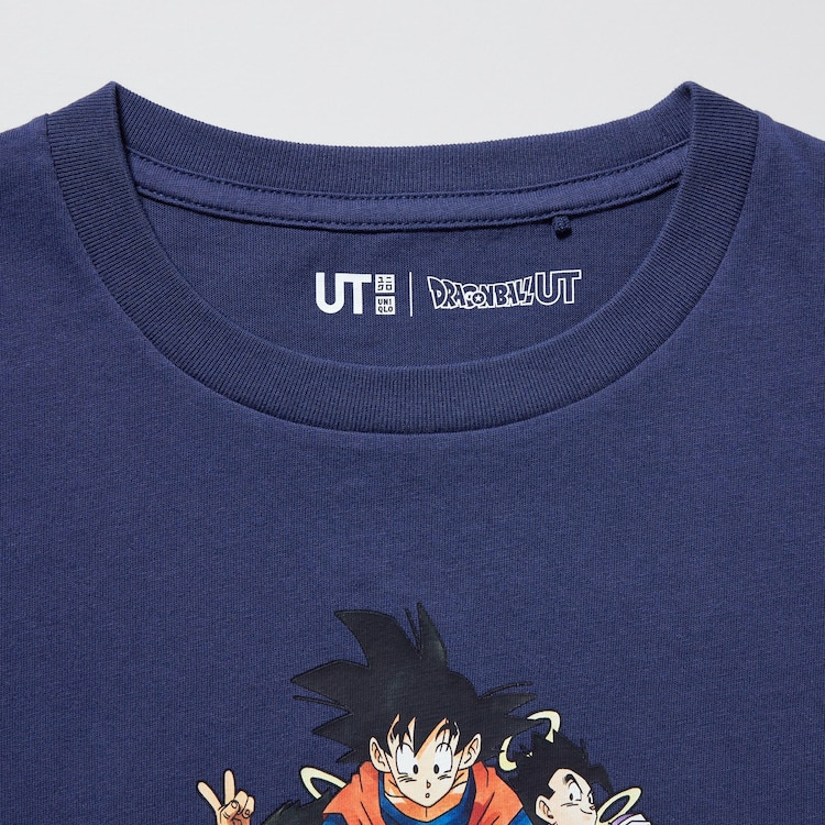 Футболка UNIQLO Dragon Ball Kids Tee (синяя) — фото 3