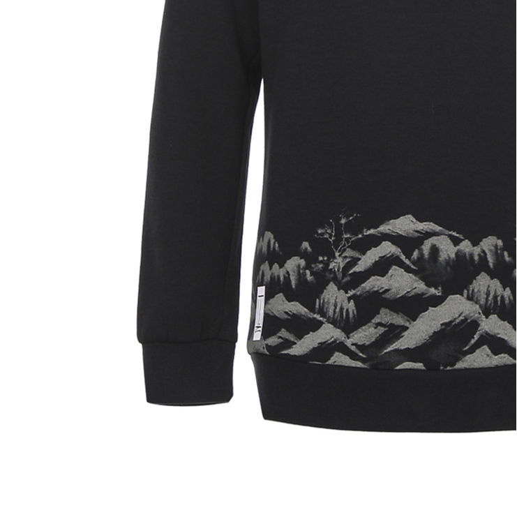 Мужское худи adidas Crewneck (черное) — фото 4
