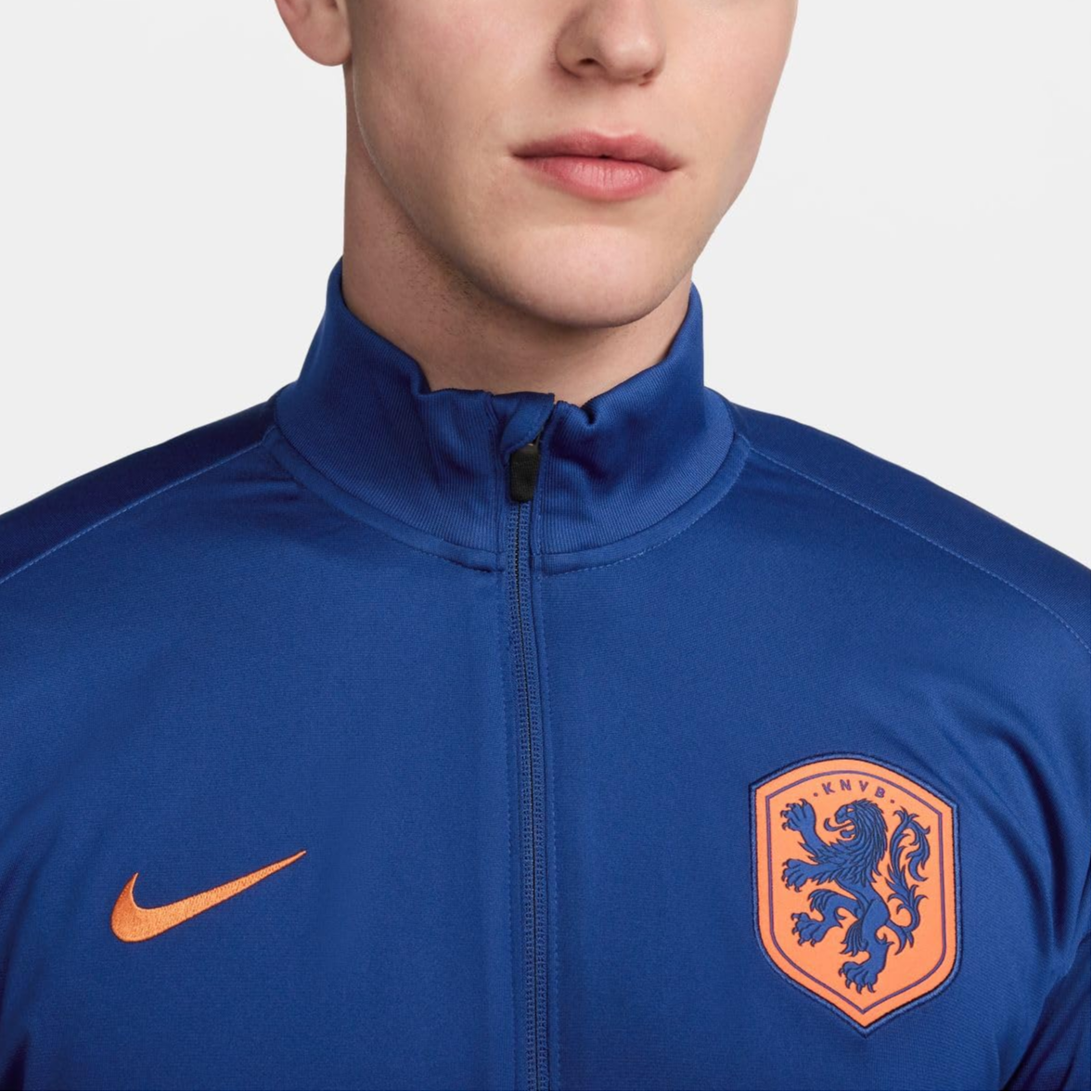 Nike Netherlands Strike Tracksuit Soccer Jersey Set Men’s Blue/Orange