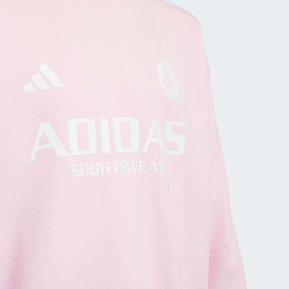 Детская толстовка adidas SPORTSWEAR (розовая) — фото 3
