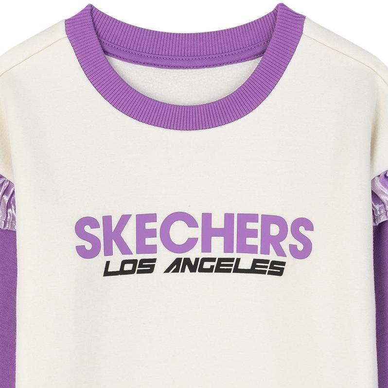 Детская толстовка Skechers (бежевая) — фото 3