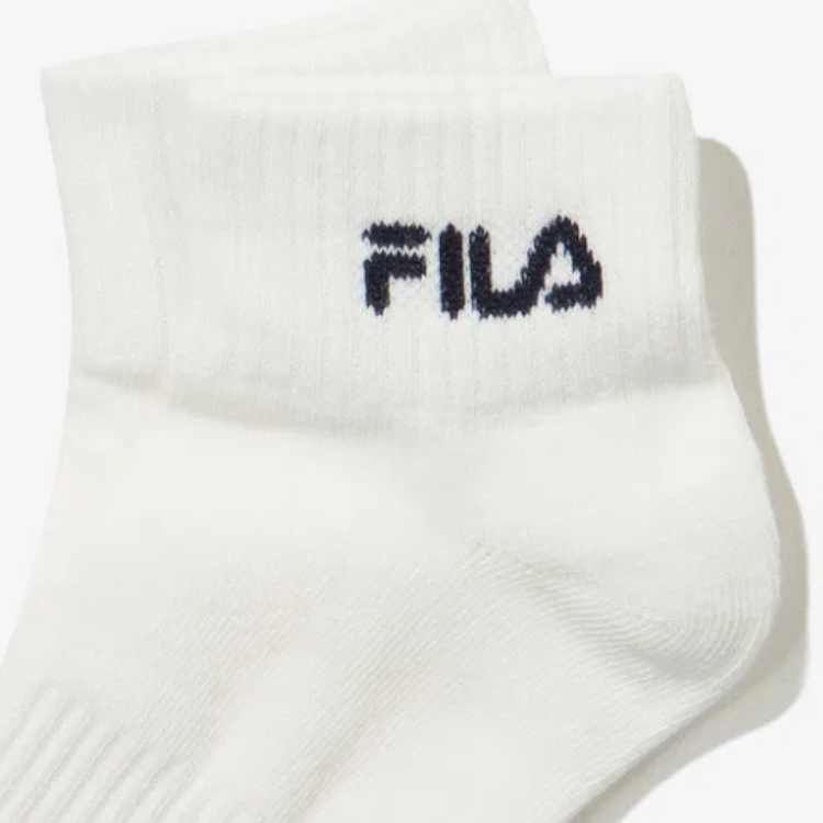 FILA Ankle Socks Unisex 3 Pack White