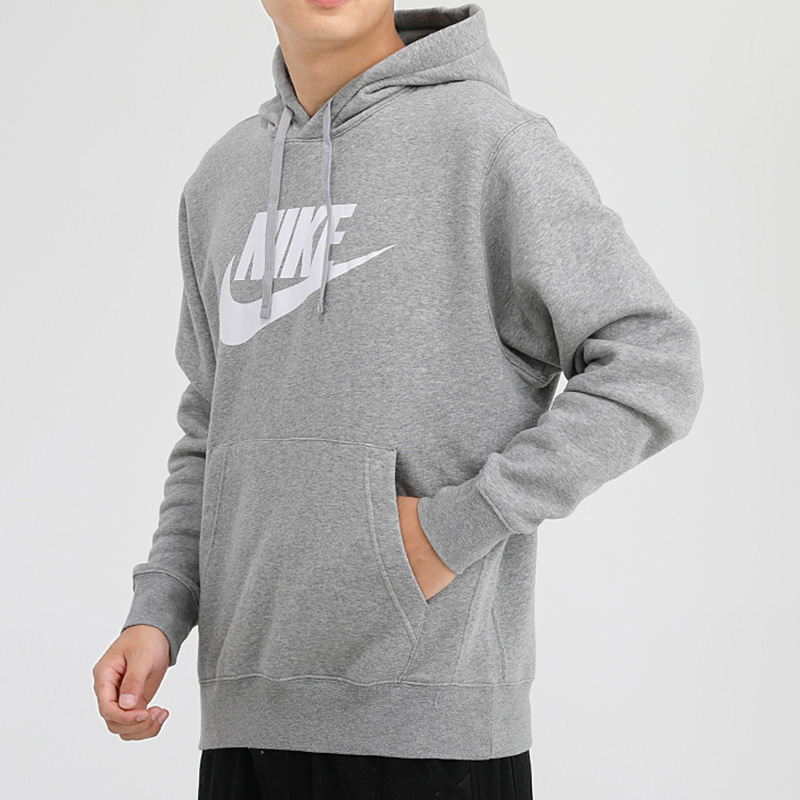 Мужское худи Nike (серое) — фото 4