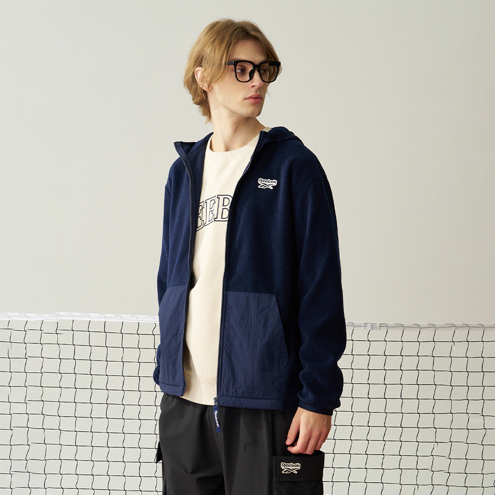 Куртка Reebok (темно-синяя) — фото 4