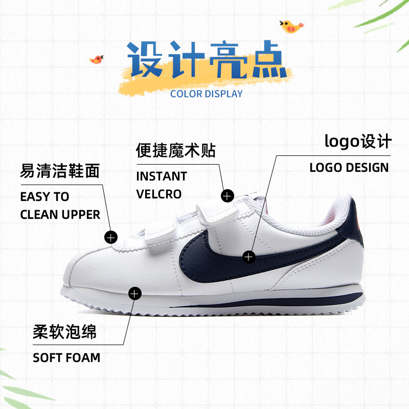 Кеды Nike Cortez Basic SL BASIC SL BTV (синие) — фото 3