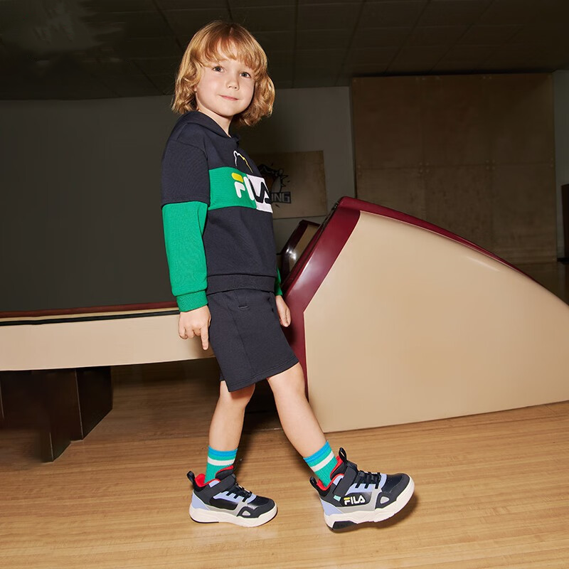 Детские кеды FILA KIDS (сине-серые) — фото 4