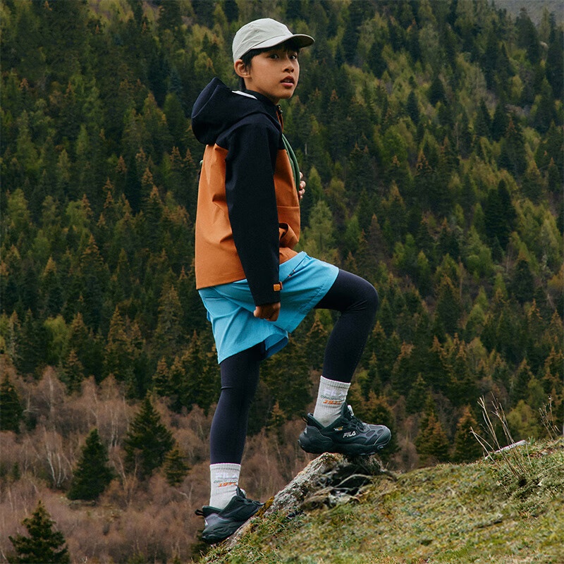 Кроссовки Fila KIDS (черно-серые) — фото 4