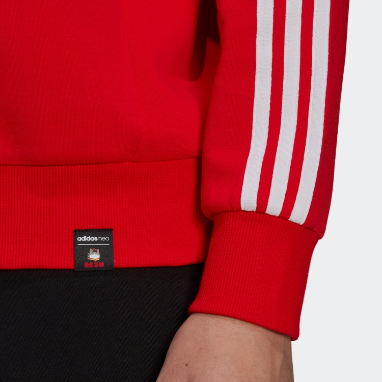 Мужское худи adidas neo CNY (красное) — фото 4