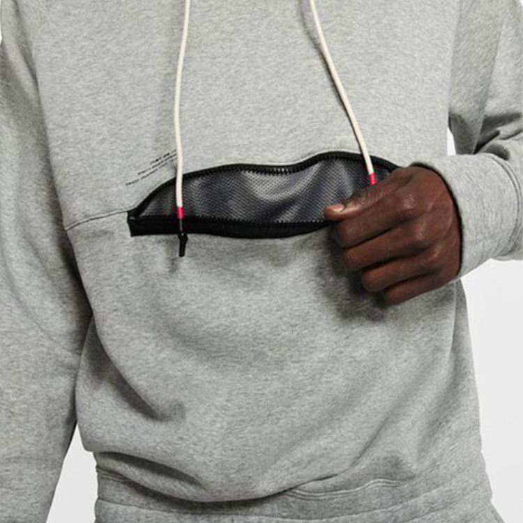 Мужское худи Nike Kyrie Hoodie (серое) — фото 4