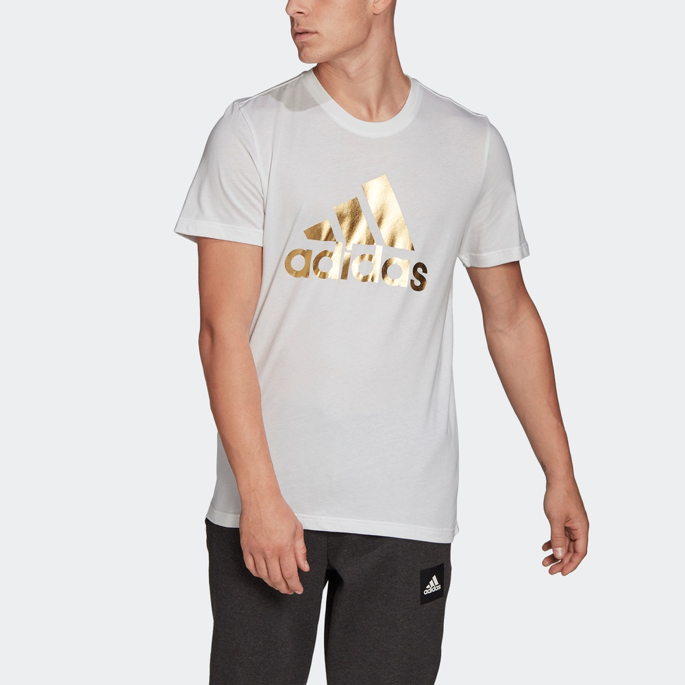 Мужская футболка adidas (белая) — фото 3