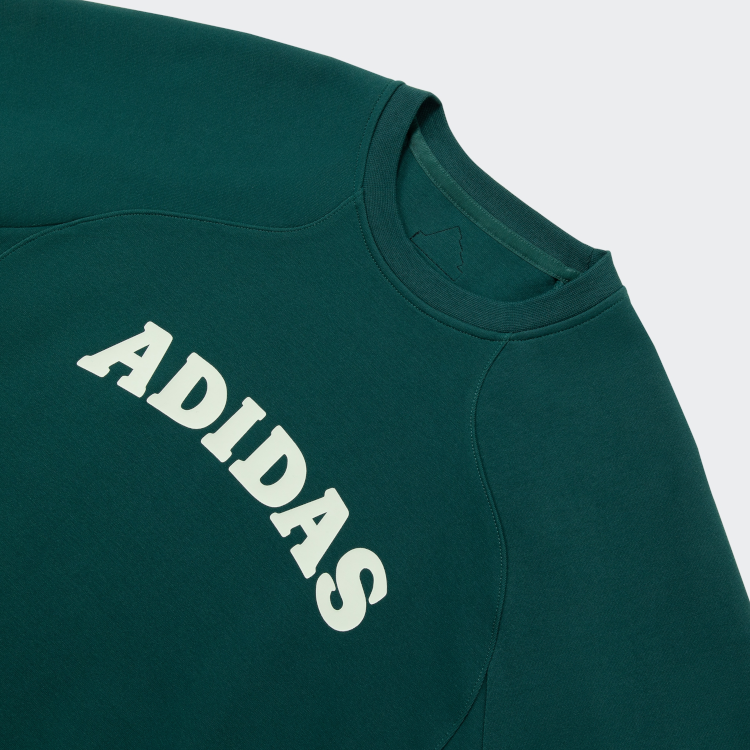 Мужское худи adidas FW24 JK KN CREW (зеленый) — фото 5