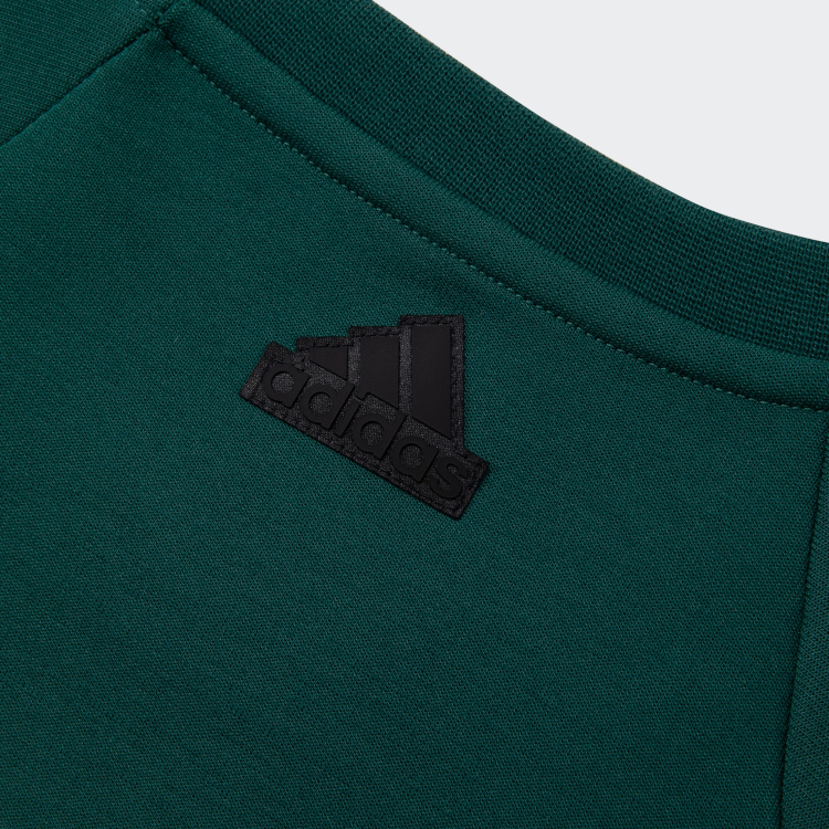 Мужское худи adidas FW24 JK KN CREW (зеленый) — фото 4