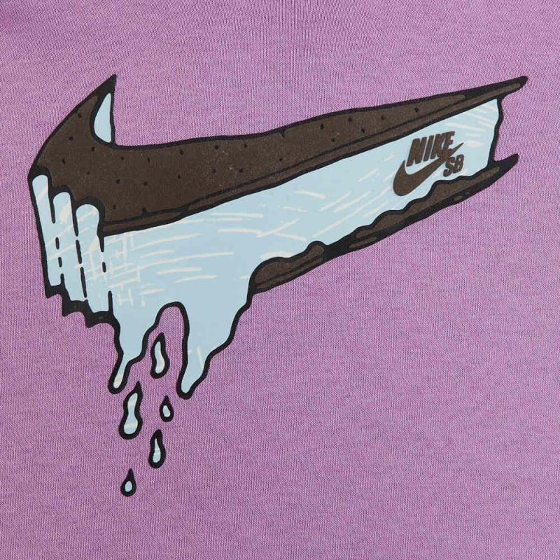Худи Nike SB EO FLC HOODIE GFX (фиолетовое) — фото 3