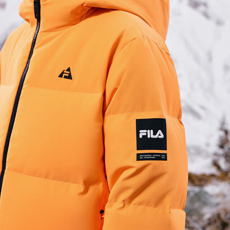 Куртка Fila KIDS Down Jacket (оранжевая) — фото 4
