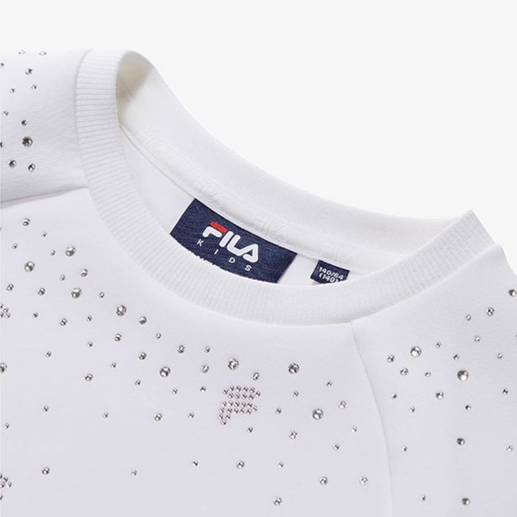 Женское худи Fila KIDS WHITE LINE (белый) — фото 3