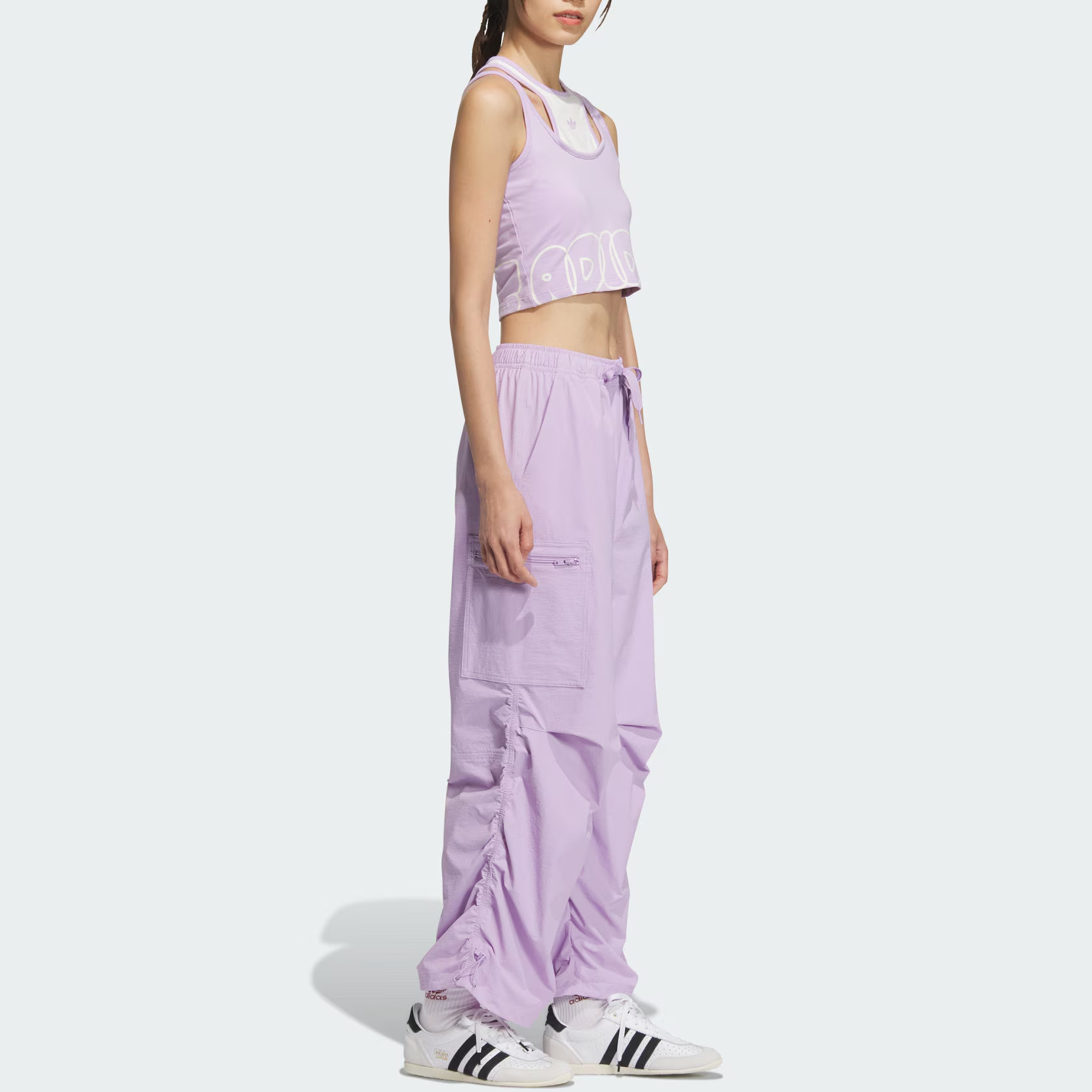 Adidas Originals CITY SKATETop TANK Sport Vests Women’s Pink Purple/Pink White