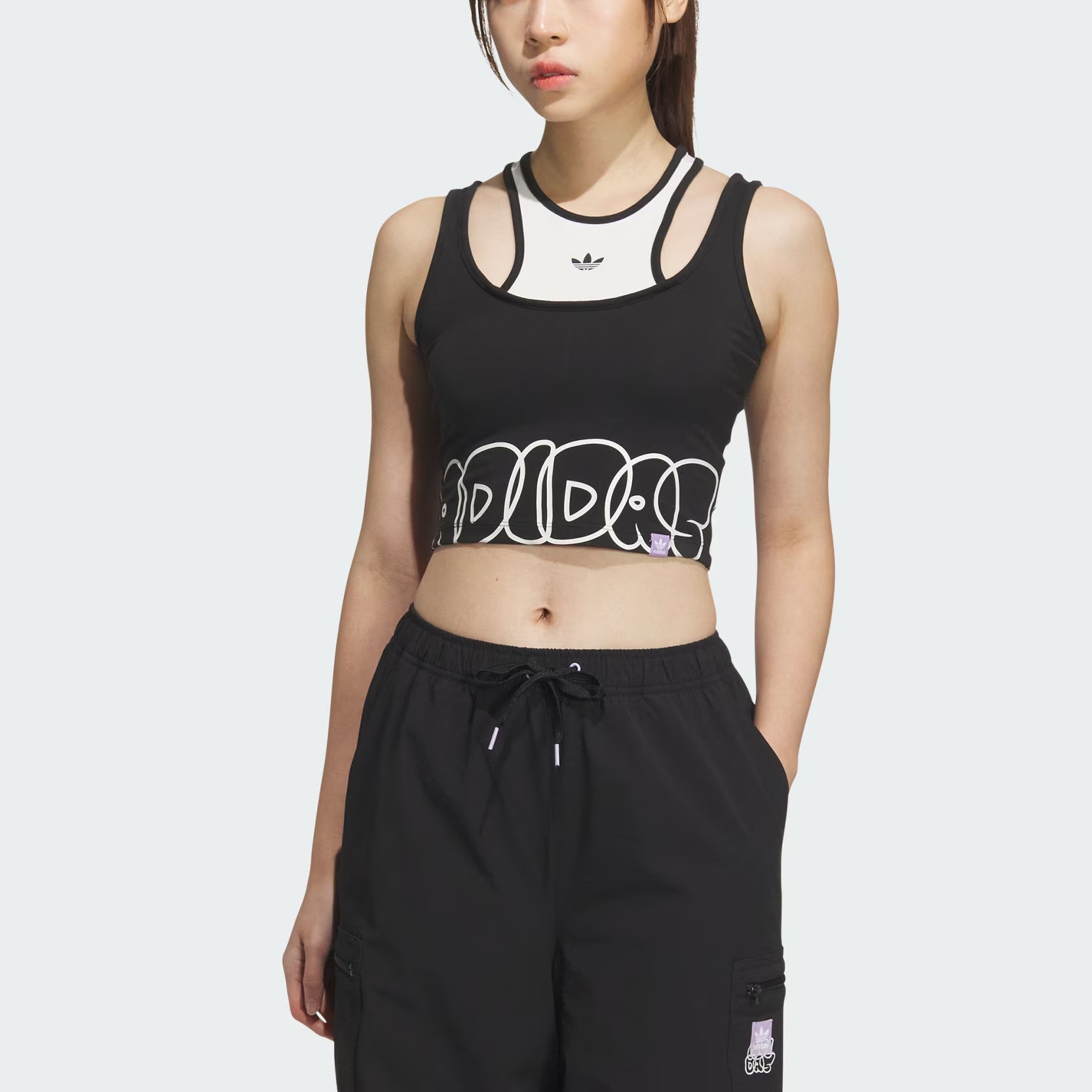 Adidas Originals CITY SKATETop TANK Sport Vests Women’s Black/Pink White