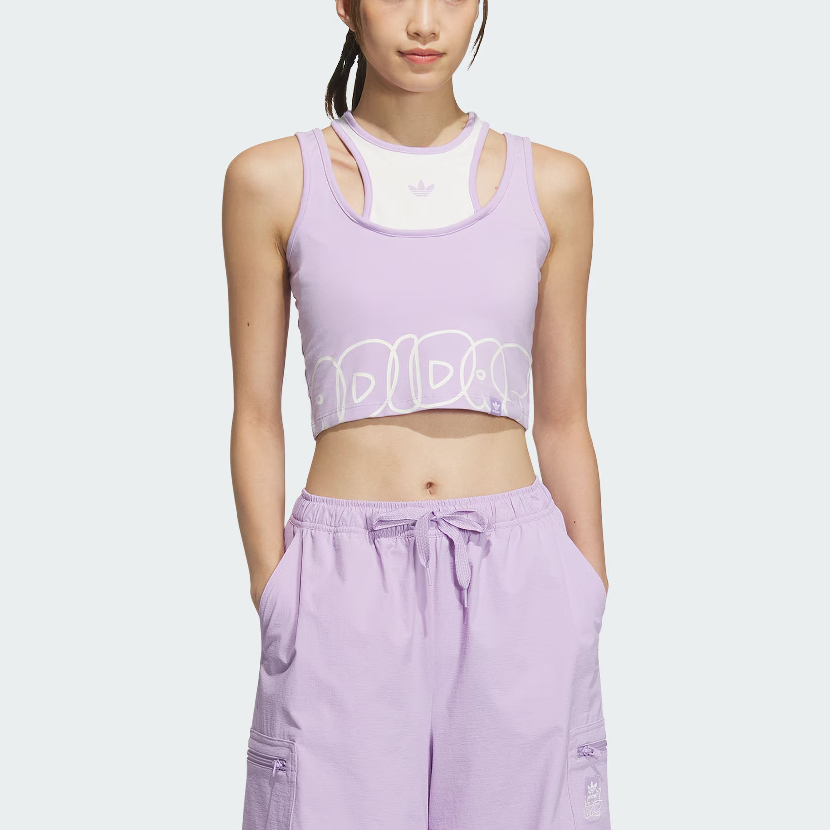Adidas Originals CITY SKATETop TANK Sport Vests Women’s Pink Purple/Pink White