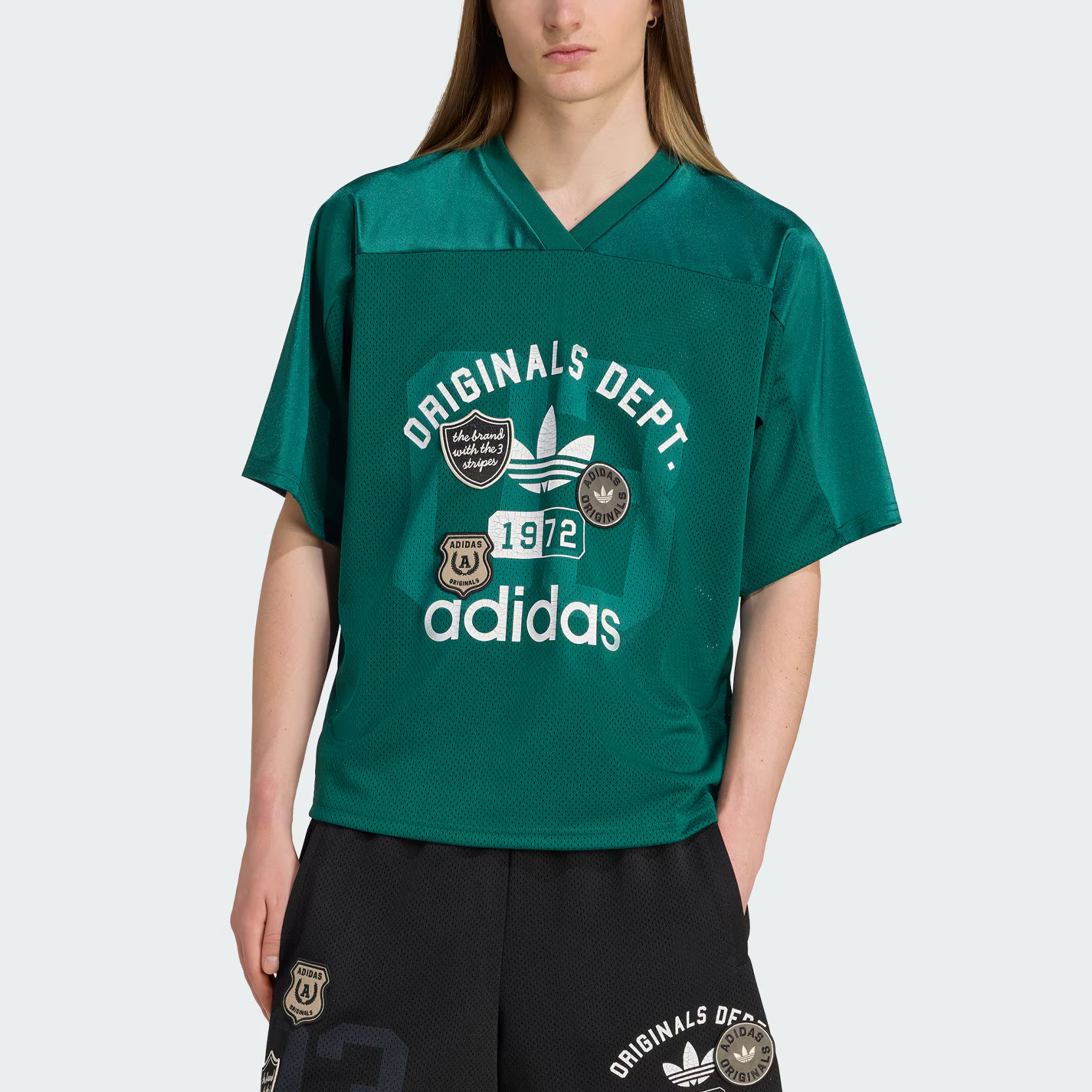 Adidas Originals jersey V-neck T-shirt