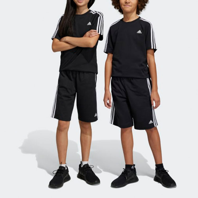 Детские шорты adidas Essentials (черно-белые) — фото 3
