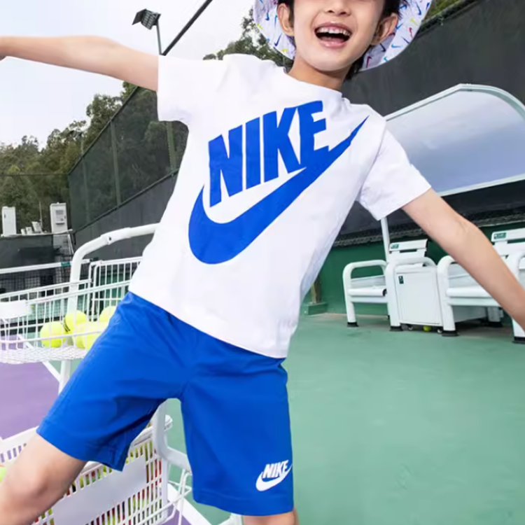 Футболка Nike LogoT (синяя) — фото 2