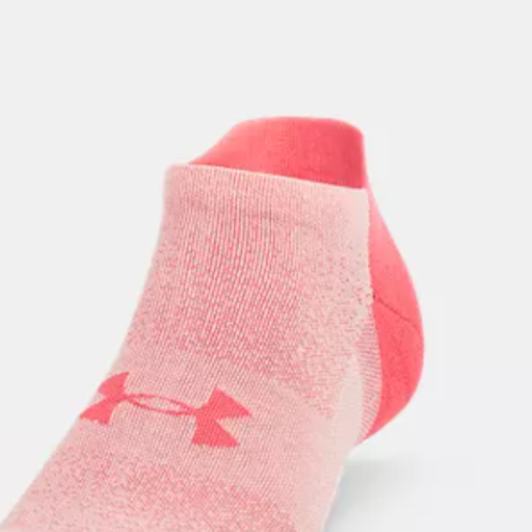 Under Armour Ankle Socks Unisex Splendid Pink Orange