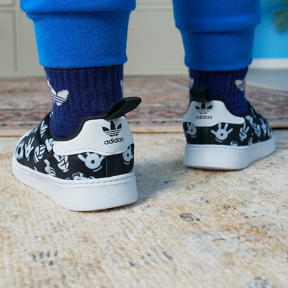 Детские кеды adidas originals Superstar 360 I (черно-белые) — фото 4