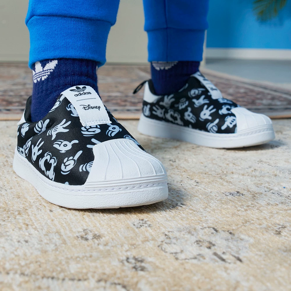 Детские кеды adidas originals Superstar 360 I (черно-белые) — фото 5