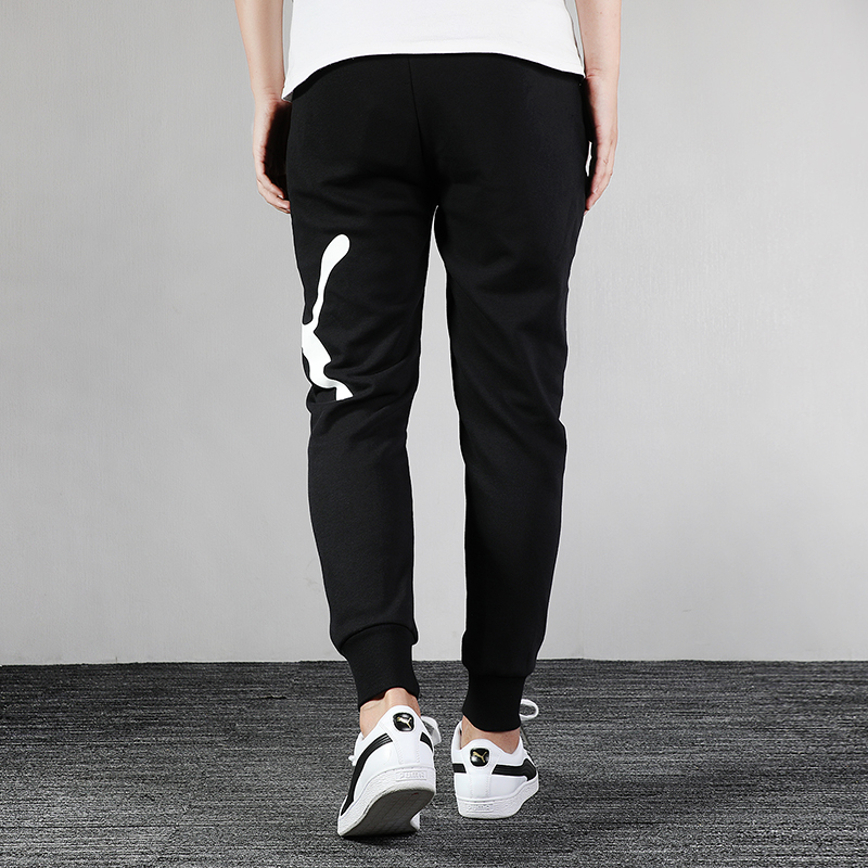 Мужские штаны Puma Logo (черные) — фото 4