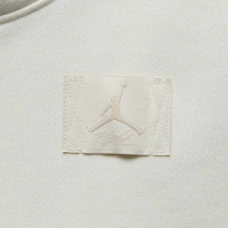 Женское худи Jordan Flight Fleece logo (молочно-белое) — фото 6