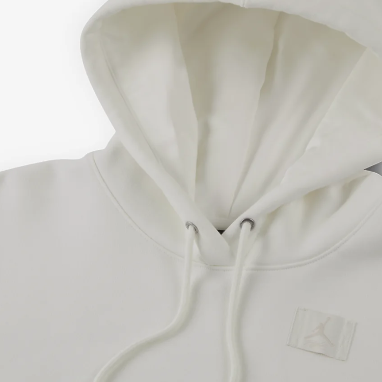 Женское худи Jordan Flight Fleece logo (молочно-белое) — фото 4