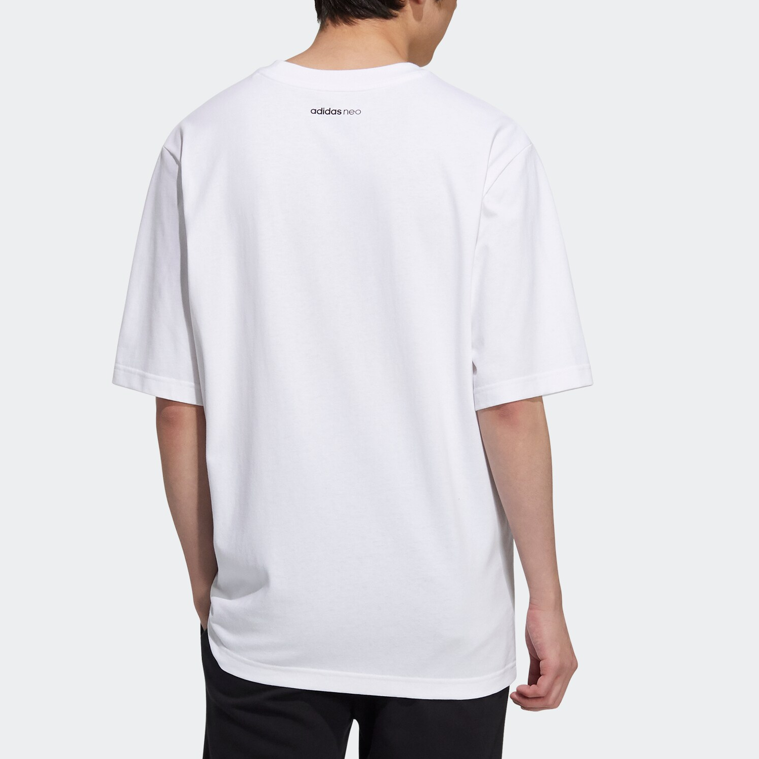 Мужская футболка adidas neo M Brlv Tee1 (белая) — фото 3