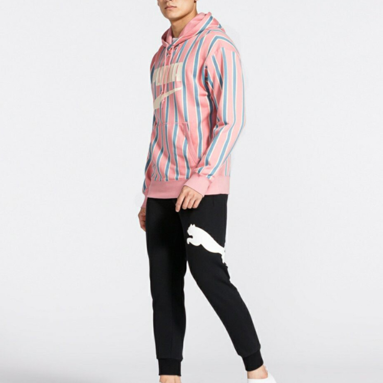 Мужские худи PUMA Downtown PO Graphic Hoody (розовый) — фото 4