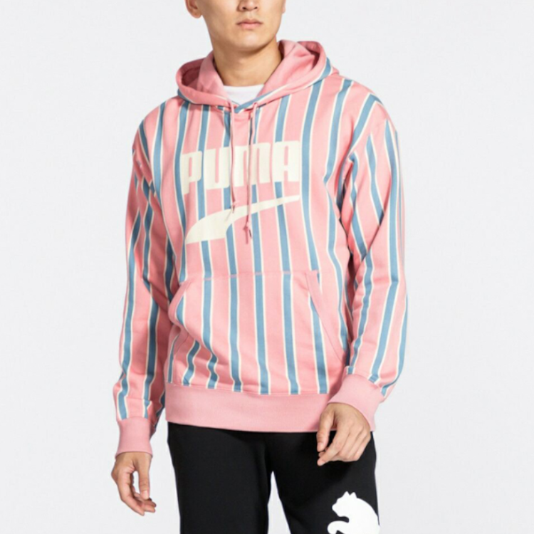 Мужские худи PUMA Downtown PO Graphic Hoody (розовый) — фото 3