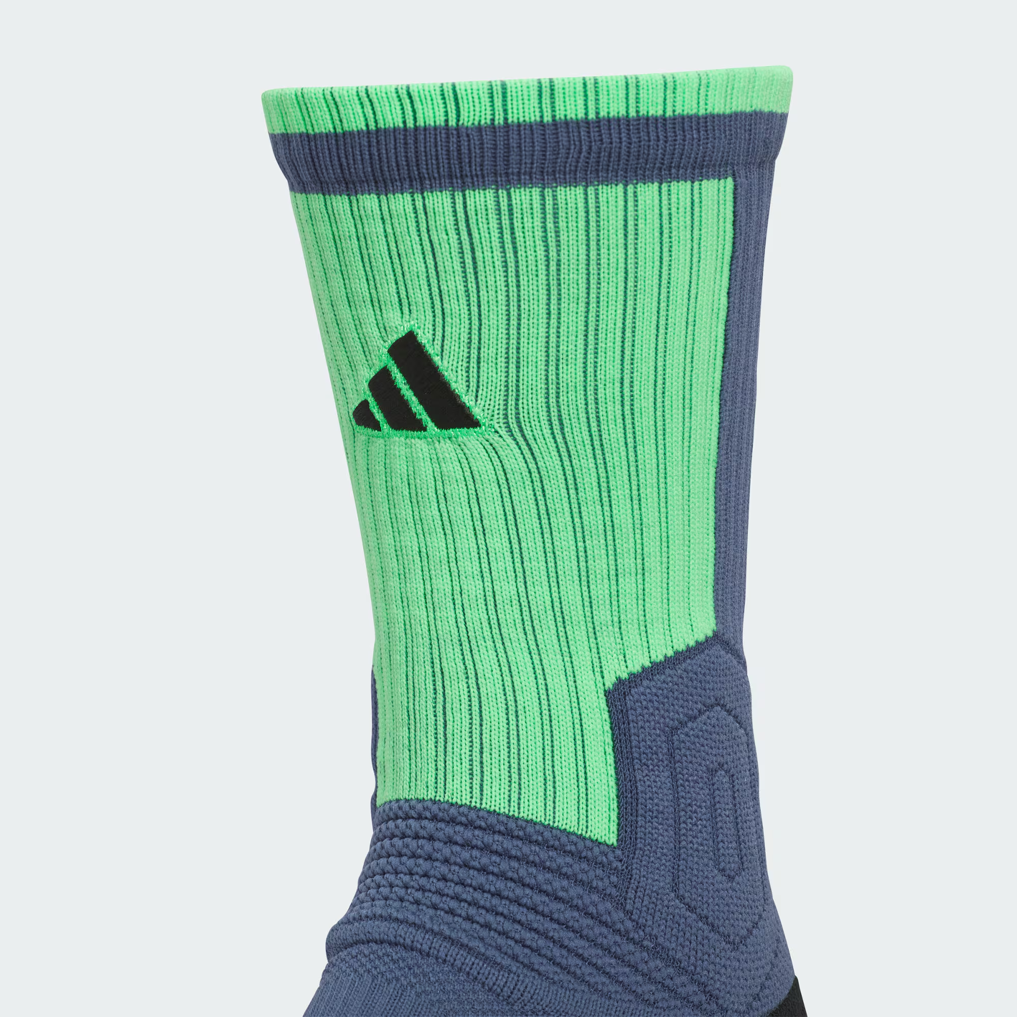 Adidas SLCT SOCK 1PP Basketball Socks Unisex 1 Pack Soft Ink Blue/Black/Bright Green