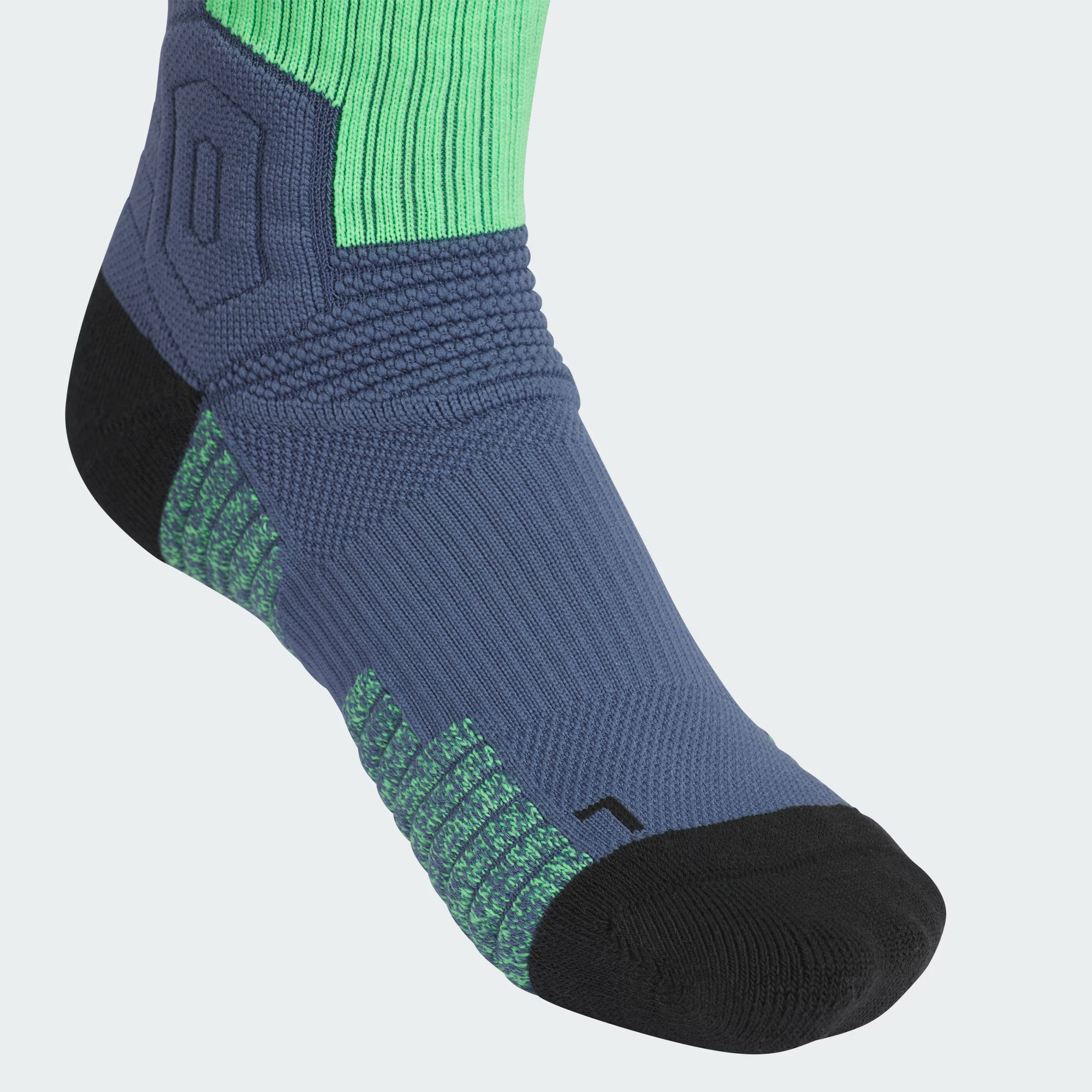 Adidas SLCT SOCK 1PP Basketball Socks Unisex 1 Pack Soft Ink Blue/Black/Bright Green