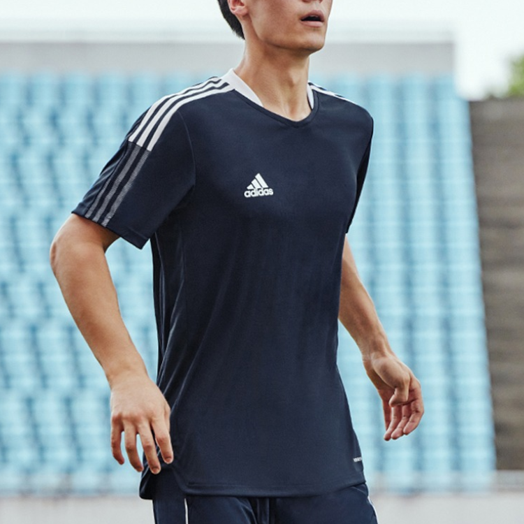 Adidas Soccer Jerseys Men’s Navy Blue Moderate Straight Fit