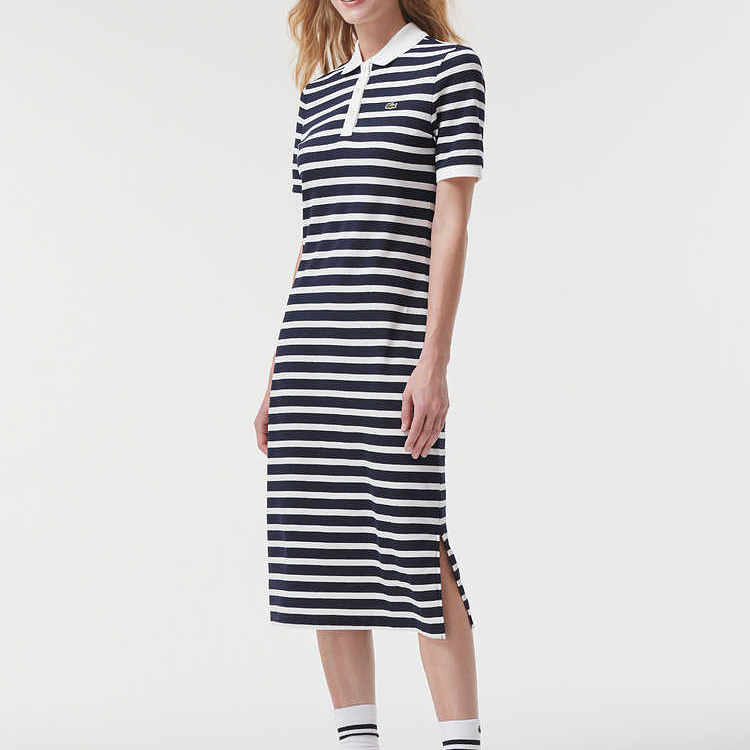 Женское платье LACOSTE SS22 Polo (темно-синее) — фото 4