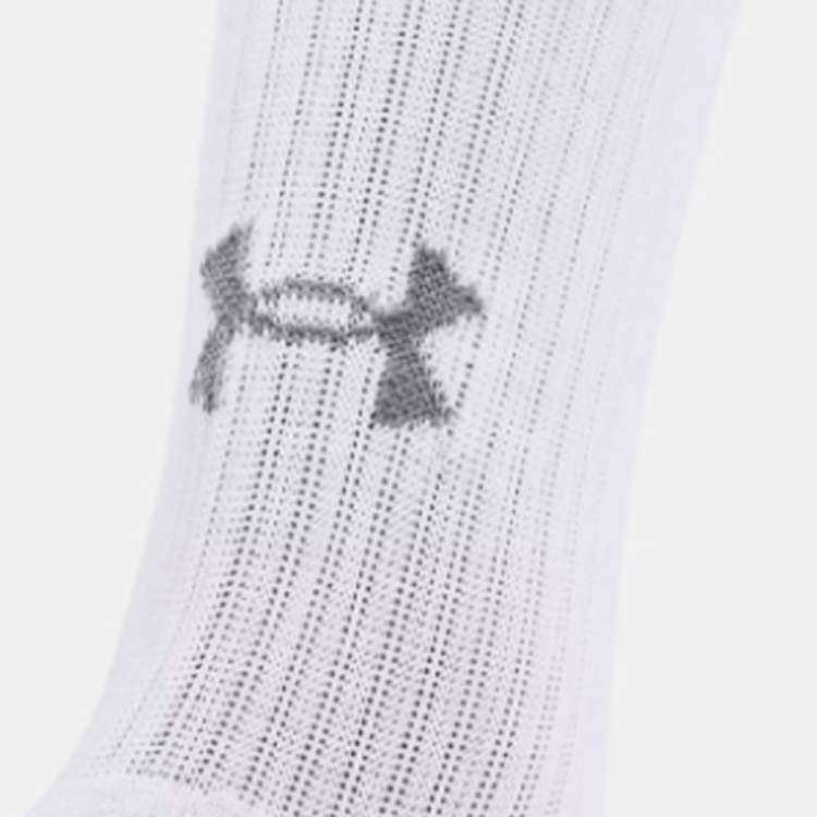Under Armour Crew Socks Unisex 3 Pack White