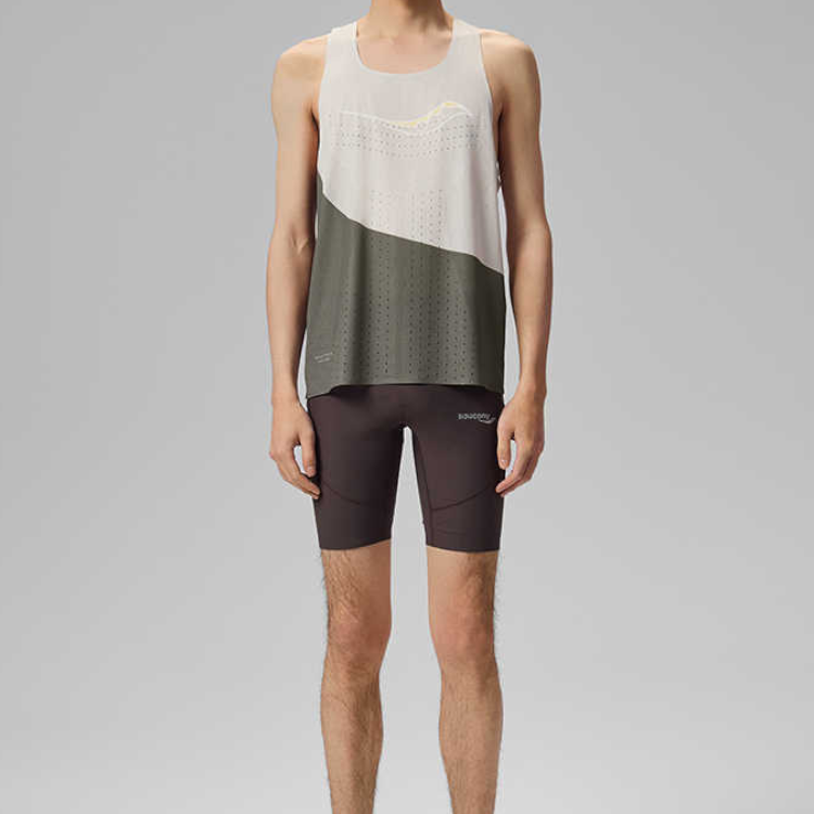 Saucony Running Shorts Unisex Mud