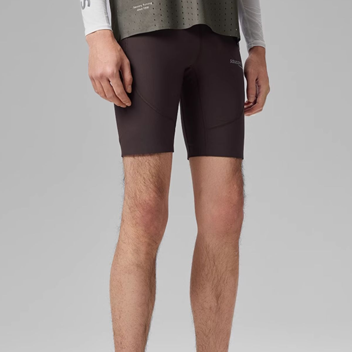 Saucony Running Shorts Unisex Mud