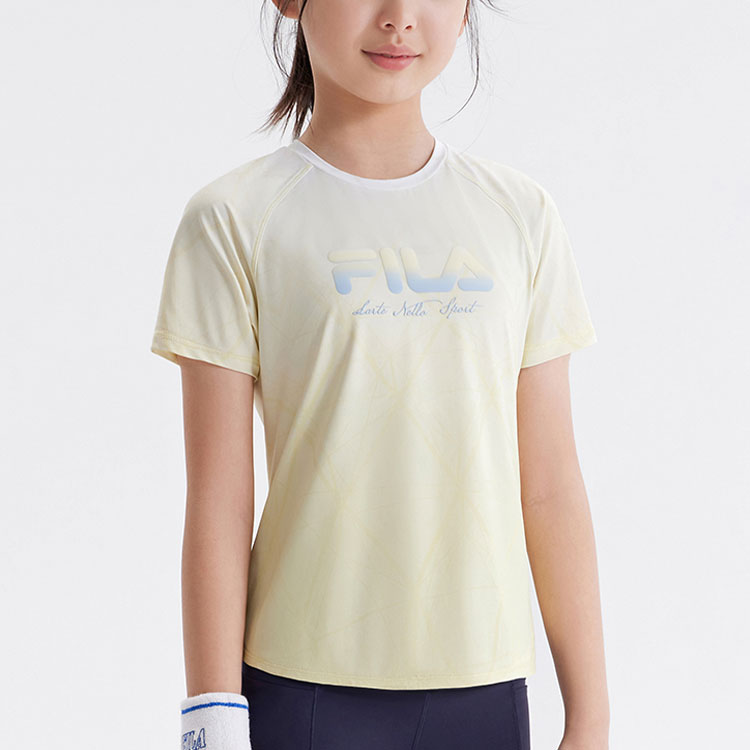 Детская футболка Fila KIDS (желтая) — фото 5